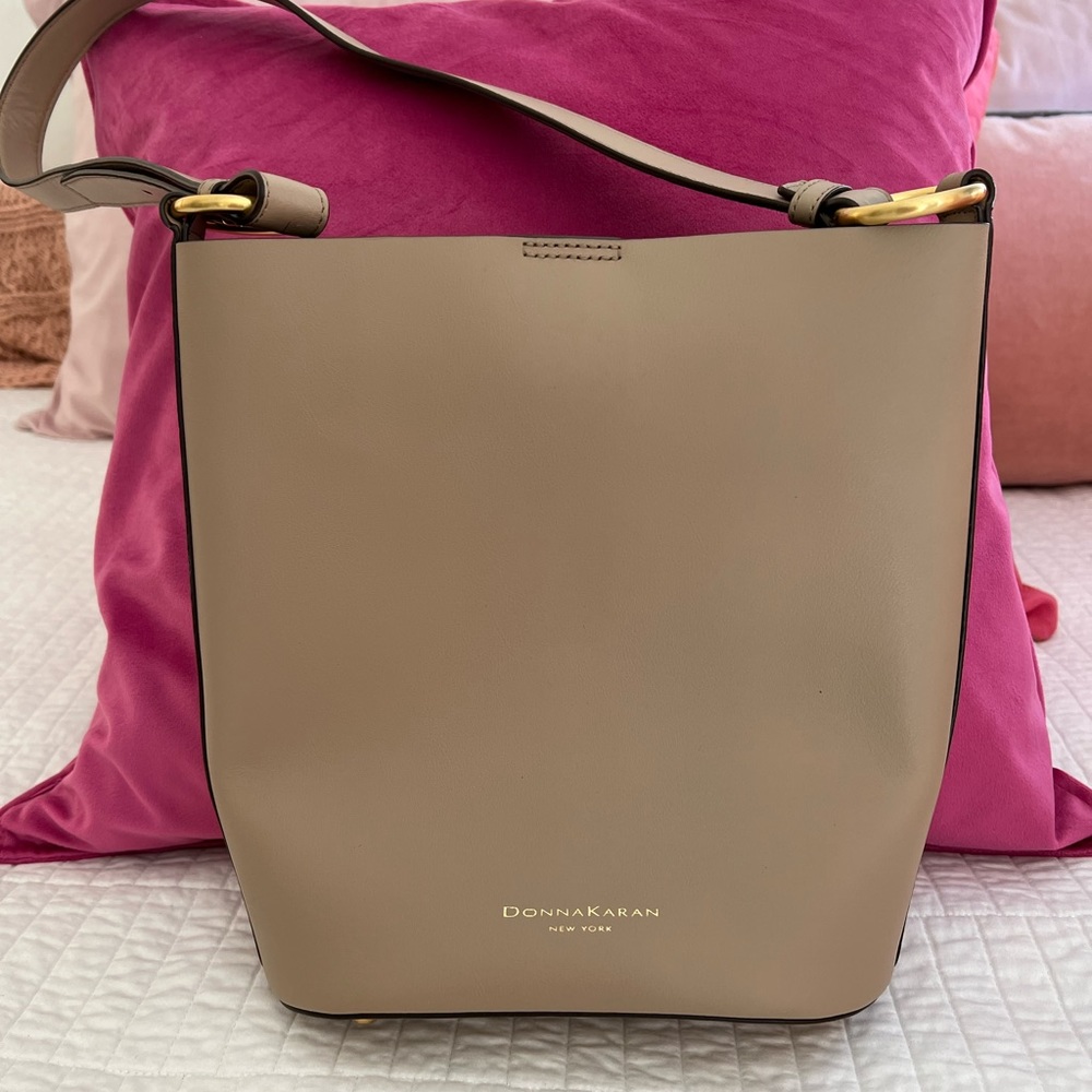 Donna Karan Beige Crossbody Bag